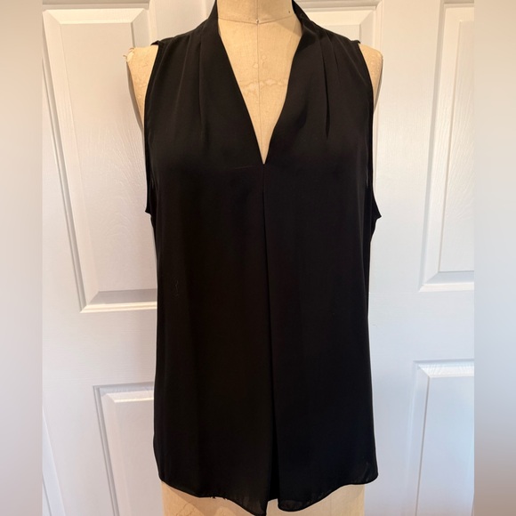 Vince Camuto Tops - Vince Camuto Black Sleeveless Draped Sleeveless top. Size L